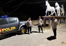 Aksi Tanggap Kapolsek Mandirancan Cegah Kejahatan Malam Hari: Patroli KRYD Malam Menyambangi Pemukiman Warga Desa Nanggela