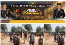 Polsek Kramatmulya Melaksanakan Patroli Dialogis Bangun Kesadaran Kolektif Warga dalam Menjaga Kamtibmas Sambangi Pengunjung OW Lembah Cilengkrang Desa Pajambon