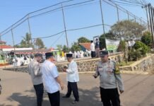 Pengamanan Maksimal Personel Polsek Mandirancan dan Kanit Binmas Aipda Rosid Sukseskan Hari Santri 2026