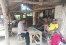 Sambangi Warung Tradisional, Bhabinkamtibmas Aiptu Karto Serap Aspirasi Warga Cikubangsari