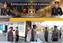 Dipimpin IPDA Solachudin, Polsek Cilimus Pastikan Kesiapan Personel Melalui Serah Terima Penjagaan