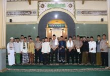 Pererat Silaturahmi Warga dan Ulama, Kapolres Kuningan Pimpin Subuh Keliling di Kedungarum
