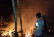 Gerak Cepat Polsek Cilimus dan Warga Amankan Lokasi Karhutla